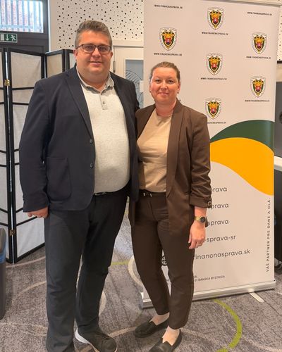 Michal Kais s manželkou Ing. Veronikou Kaisovou na konferencii Finančnej správy k e-faktúre